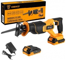 Пила сабельная аккумуляторная DEKO DKRS20 2*2.0Ah 20в. 063-4253