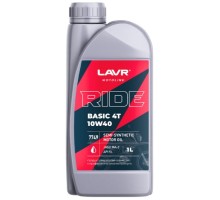 Масло для мотоциклов LAVR MOTO RIDE BASIC 4T 10W40 SL, 1 л Ln7749