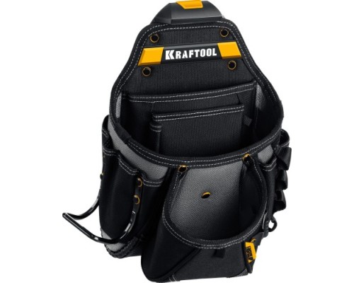 Сумка поясная KRAFTOOL KP-27 с креплением FastClip, 27 карманов, 350х260 мм [38773]