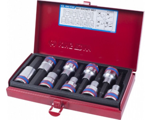 Набор головок 1/2" KING TONY 4120PR, 9 предметов