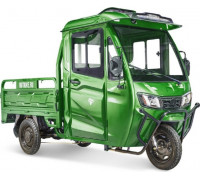Трицикл грузовой электрический RUTRIKE КАРГО Кабина 1500 60V1000W Зеленый-2236 022468-2236