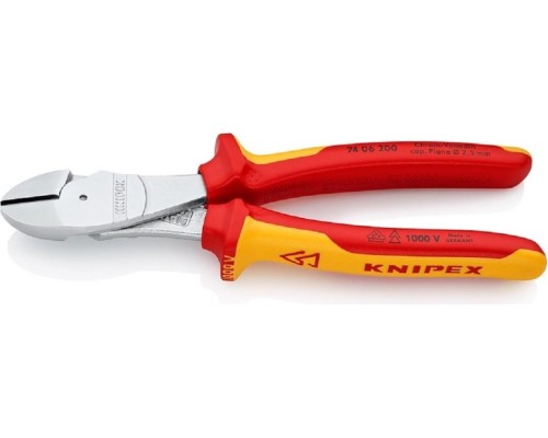 Бокорезы диэлектрические силовые KNIPEX 7406200Т 1000 V, 200 мм [KN-7406200T]