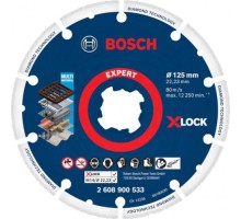 Алмазный диск для резки металла BOSCH X-LOCK 125х22.2 мм EXPERT [2608900533]