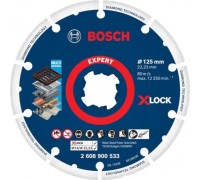 Алмазный диск для резки металла BOSCH X-LOCK 125х22.2 мм EXPERT 2608900533
