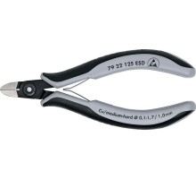 Бокорезы KNIPEX 7922125ESD прецизионные esd для тонких работ 125 мм, антистат KN-7922125ESD
