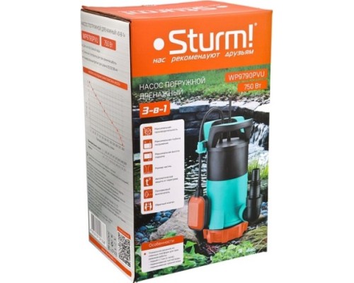 Насос дренажный Sturm WP9790PVU купить с доставкой и официальной гарантией