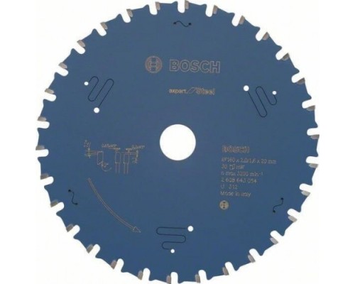 Пильный диск по стали BOSCH 160х30х20 мм Expert for Steel [2608643054]