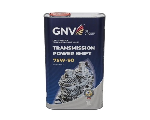 Масло трансмиссионное GNV Transmission Power Shift 75W90 GL-4/5 (металл. канистра) 1 л GTP1M72010017517590001