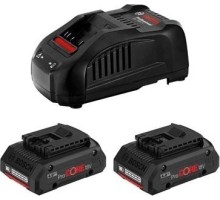 Набор аккумуляторов и зарядное устройство BOSCH GBA 18,0V 4,0 Ah Li-Ion + GAL1880CV [1600A016GF]