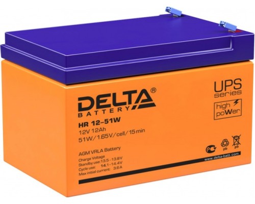 Аккумулятор DELTA HR 12-51 W Аккумулятор DELTA HR 12-51 W