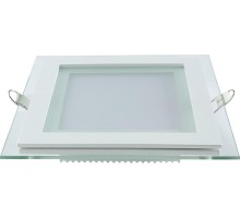 Потолочный светодиодный светильник GAUSS Glass квадрат 18w 1480lm 4000k с дек стек led [948111218]