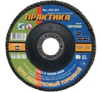 Круг лепестковый ПРАКТИКА 125х22.2 мм  P 80 032-379 032-379