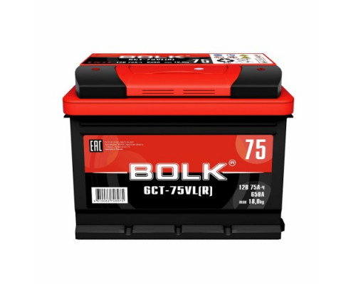 Аккумулятор BOLK B 75-3-R standart обратной полярности