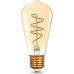 Лампа светодиодная GAUSS ST64 filament 6w 360lm 2400к е27 golden flexible led [157802006]