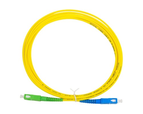 Патч-корд оптический REXANT 50-2052 9/125 (OS2), SC/APC-SC/UPC, (Simplex), LSZH, 3м