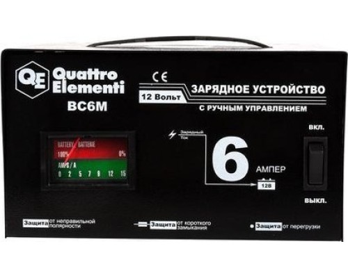 Зарядное устройство QUATTRO ELEMENTI BC 6M [770-070]