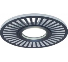 Светильник точечный GAUSS BACKLIGHT кругл./узор. черный, gu5.3, 3w, led 4000k BL135