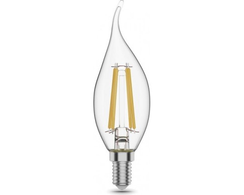 Лампа светодиодная GAUSS Свеча filament на ветру 11w 830lm 4100к е14 led [104801211]