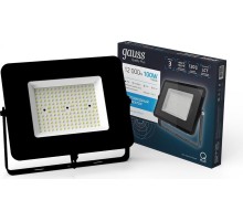 Прожектор GAUSS Qplus 100w 12000lm 6500k 175-265v ip65 черный led [613511100]