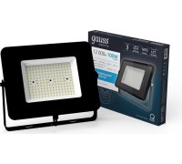 Прожектор GAUSS Qplus 100w 12000lm 6500k 175-265v ip65 черный led 613511100