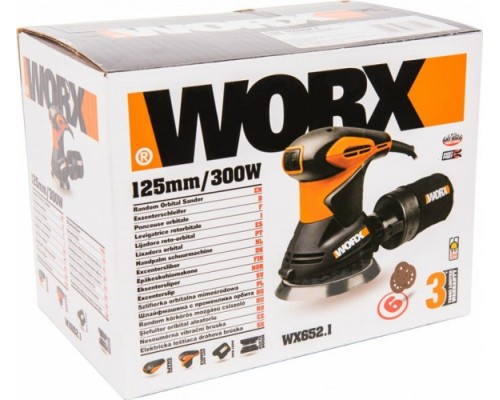 Виброшлифмашина эксцентриковая сетевая WORX WX652.1