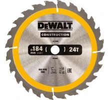 Пильный диск универсальный DeWALT 184х24тх16 мм Construction DT1939-QZ [DT1939-QZ]