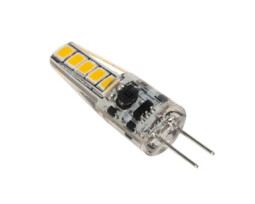 Лампа светодиодная REXANT 604-5006 капсульного типа JC-SILICON G4 12B 2Bт 2700K (сили Лампа светодиодная REXANT 604-5006 капсульного типа JC-SILICON G4 12B 2Bт 2700K (сили