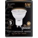 Лампа светодиодная GAUSS MR16 5w 500lm 3000k gu10 led [101506105]