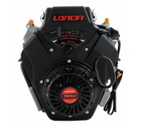 Бензиновый двигатель LONCIN LC2V80FD (H type) D25 20А 30 л.с. (вал 25мм, 20А, руч/эл, без глушителя) 00-00152813