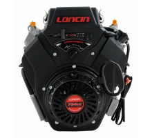 Бензиновый двигатель LONCIN LC2V80FD (H type) D25 20А 30 л.с. (вал 25мм, 20А, руч/эл, без глушителя) 00-00152813