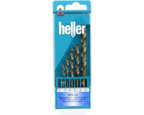 Набор сверл по металлу HELLER hss-co din 338 rn ? 2/3…7/8 мм (6 пр.) [TD17735]