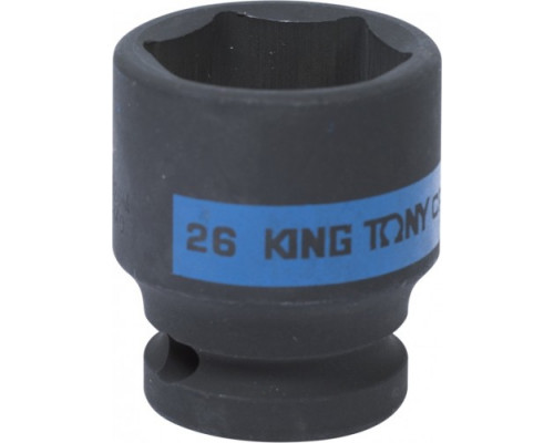 Ударная головка шестигранная 1/2" KING TONY 453526M 26 мм