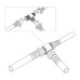 Переходник антенный REXANT 06-0022-A (3 гнезда F), тройник никель