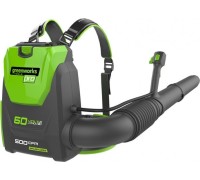 Воздуходувка аккумуляторная GREENWORKS GD60BPB ранцевая без АКБ и ЗУ (2402307) 2402307
