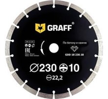 Алмазный диск для резки бетона GRAFF 230х22.2 мм GDD 18 230.10