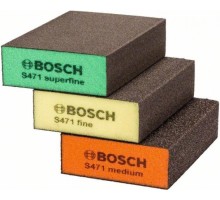 Набор шлифовальных губок (3шт.) BOSCH 69х97х26 мм  S470 FINE [2608621253]