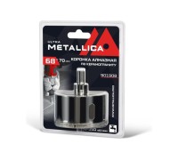 Алмазная коронка для мокрого сверления METALLICA Ultra 68х70 мм #46 по керамограниту, плитке 901908