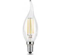 Лампа светодиодная GAUSS Свеча filament на ветру 9w 680lm 2700к е14 led 104801109