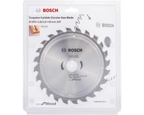 Пильный диск по дереву BOSCH ECO WOOD 200x32-24T [2608644379]