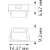 Заглушка GAUSS BT480 для прямого профиля светодиодной ленты (2 в пакете