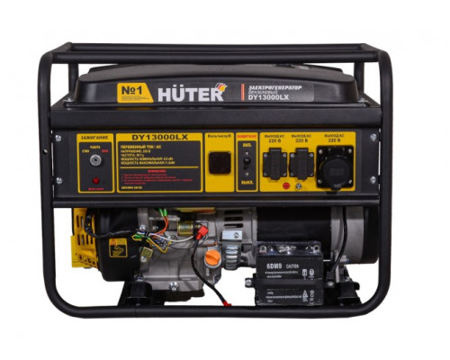 Генератор бензиновый HUTER DY13000 LX с электростартером