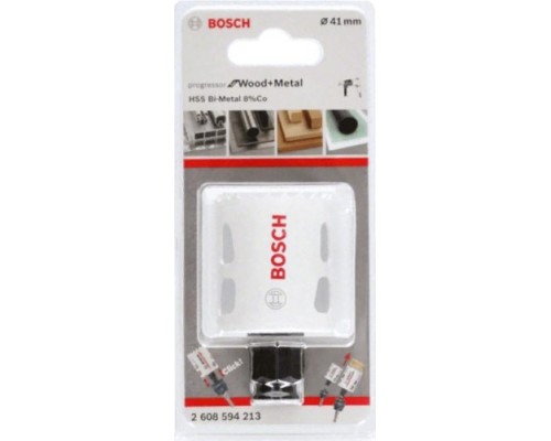 Коронка биметаллическая BOSCH PROGRESSOR 41 мм bim mm, new [2608594213]