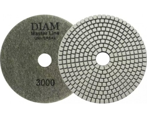 Алмазная тарелка на липучке DIAM АГШК 125*2,5 №3000 Master Line Universal (сухая/мокрая) [000650]