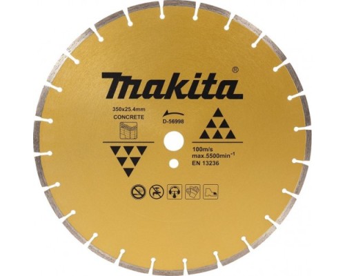 Алмазный диск для резки бетона MAKITA D-56998 (350х20/25,4 мм)