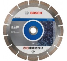 Алмазный диск для резки бетона BOSCH 230-22,23, мм Standard for Stone 10 шт в уп. 2608603238