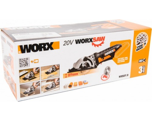 Пила дисковая аккумуляторная WORX SAW WX527.9 без АКБ и ЗУ [WX527.9]