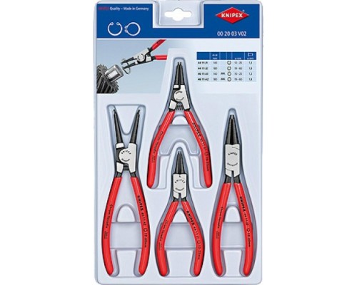 Щипцы KNIPEX 002003V02 набор щипцов для внутренних и внешних стопорных ко [KN-002003V02]