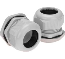 Кабельный ввод REXANT PG-42, 07-8042 30-38 мм серый ( уп. 20 штук ) 07-8042