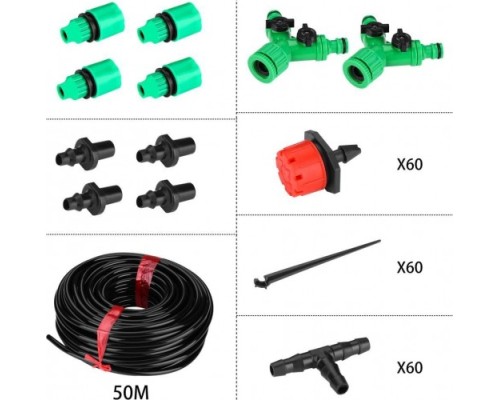 Комплект для капельного полива DEKO DKI50 с таймером [065-0959]