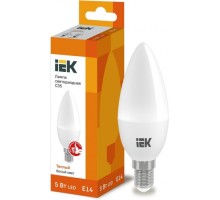 Лампа светодиодная IEK С35 5Вт 3000К Е14 Свеча LLE-C35-5-230-30-E14